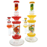TATTOO WATER PIPE WITH GLASS RINGS